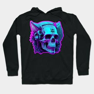 Synthwave skull Hoodie